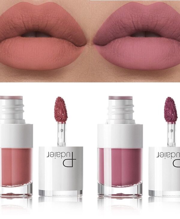 Lipstick 16 color white bottle matte lip gloss lasting moisturizing