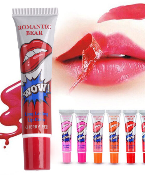 Amazing 6 Colors Peel Off Liquid Lipstick Waterproof Long Lasting Lip Gloss Mask Moisturizer Makeup Tear Pull Lip Lint Cosmetic